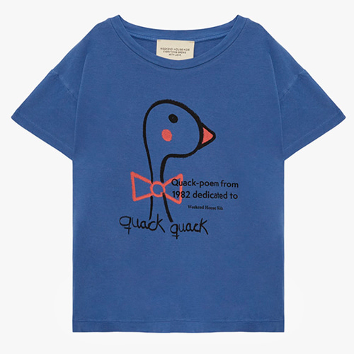 [Weekend House Kids]quack t-shirt/blue-40%