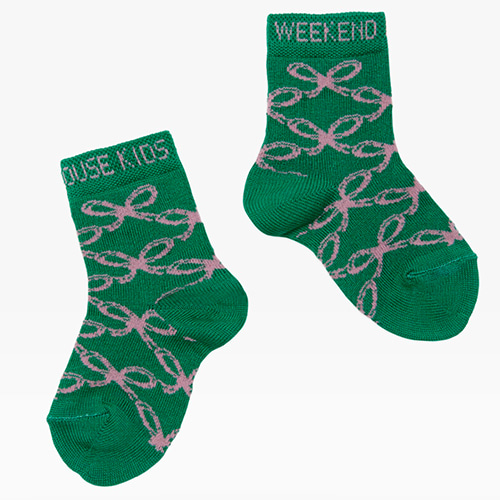 [Weekend House Kids]green lace socks-40%