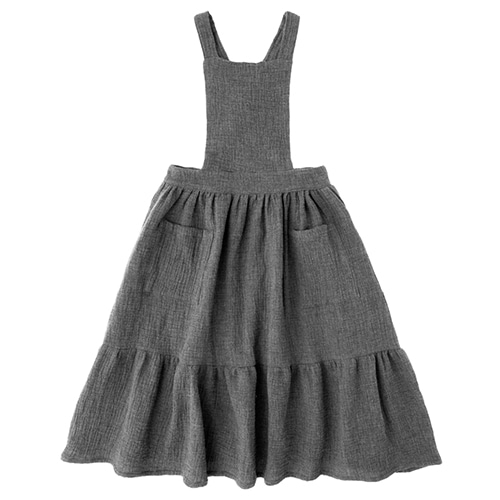 [Tocoto Vintage]pinafore dress-dark grey