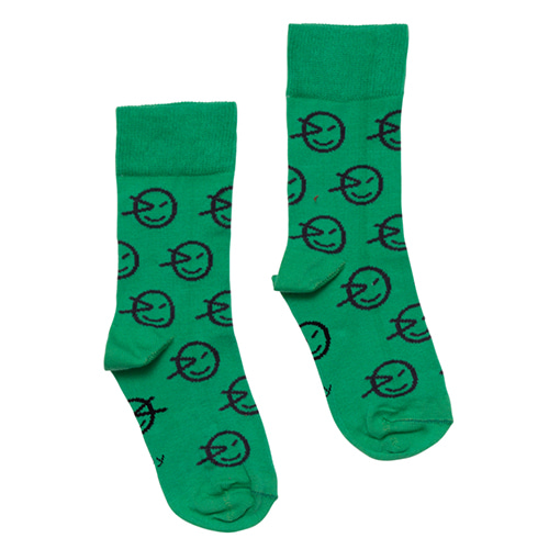 [Wynken]Multi Ankle Socks-great green