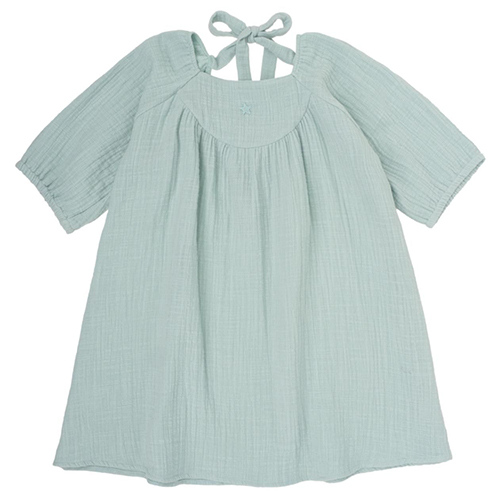 [Tocoto Vintage]plain long sleeves kid dress-green/미드 시즌 세일(20%)