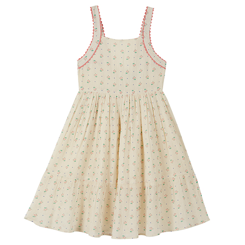 [EMILE &amp; IDA]ecru cotton crepe dress