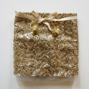Sequins Wrap Skirt-Gold(균일)